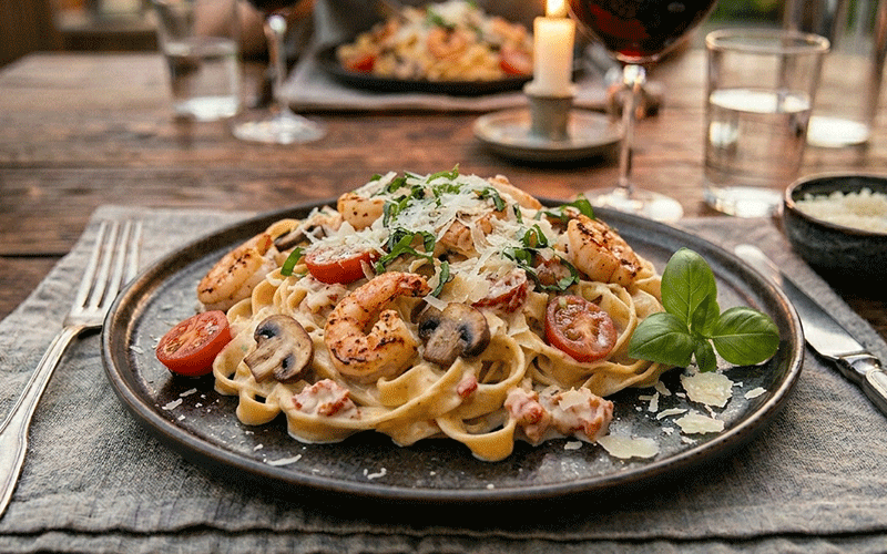 garnelen pasta